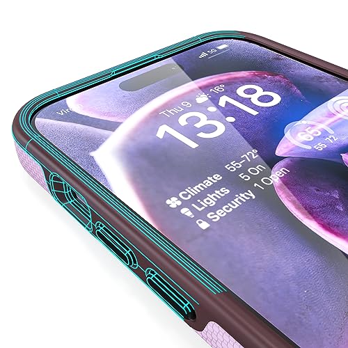 Crave Dual Guard for iPhone 15 Pro Max Case, Compatible with MagSafe Shockproof Protection Dual Layer Case for Apple iPhone 15 Pro Max (6.7") - Lilac - color: Lilac