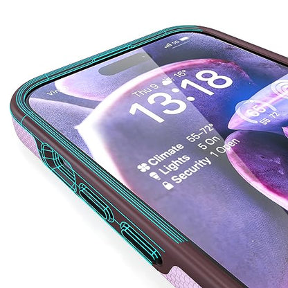 Crave Dual Guard for iPhone 15 Pro Max Case, Compatible with MagSafe Shockproof Protection Dual Layer Case for Apple iPhone 15 Pro Max (6.7") - Lilac - color: Lilac