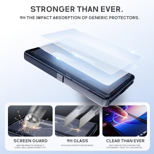 for Samsung Galaxy Z Fold7 Case, [Compatible with Magsafe], [Invisible Kickstand & HD Screen Protector], Protective Phone Case for Samsung Galaxy Z Fold 7, Black - color: Black