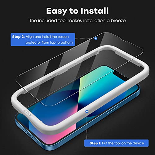 JETech Full-Coverage Screen Protector for iPhone 13/13 Pro/17e, 3-Pack - size: iPhone 13/13 Pro/17e