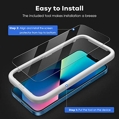 JETech Full-Coverage Screen Protector for iPhone 13/13 Pro/17e, 3-Pack - size: iPhone 13/13 Pro/17e