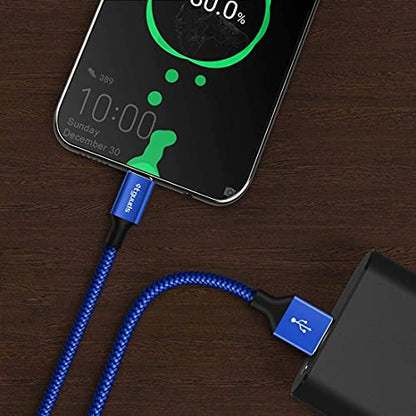 etguuds Long USB to USB C Cable, 16ft USB A to USB C Cable Fast Charging - color: Blue
