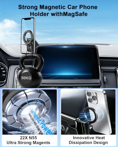 PZK Car Phone Mount for 2021-2024 Chevy Tahoe/Suburban/GMC Yukon 10.2-inch - color: Magsafe, size: Tahoe/Suburban/GMC Yukon/GMC Yukon XL 2021-2024