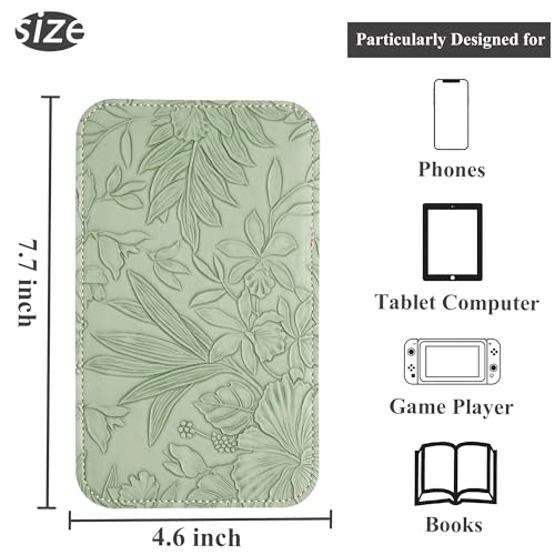 Airplane Travel Essentials for Flying Flex Flap Cell Phone Holder & Flexible Tablet Stand for Desk, Bed, Treadmill, Home & in-Flight Airplane Travel Accessories(1-Carved Green2) - color: 1-Carved Green2