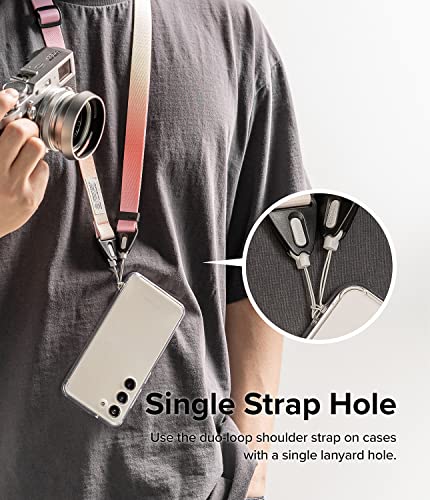 Ringke Phone Lanyard for iPhone 17 Pro Max and Most Smartphones [One-Touch Buckle] Shoulder Strap Adjustable Sturdy Universal Phone Crossbody Neck Lanyard for Travel Essentials - Aloha Sunset - color: Aloha Sunset