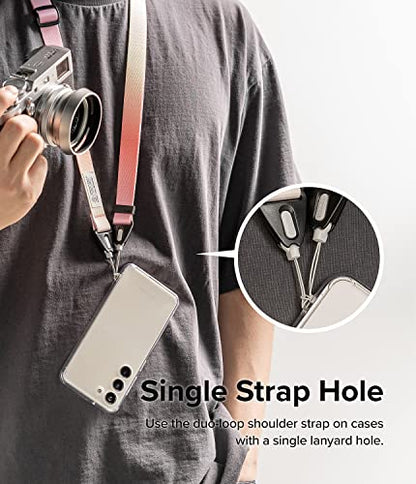 Ringke Phone Lanyard for iPhone 17 Pro Max and Most Smartphones [One-Touch Buckle] Shoulder Strap Adjustable Sturdy Universal Phone Crossbody Neck Lanyard for Travel Essentials - Aloha Sunset - color: Aloha Sunset