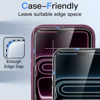 JETech Privacy Screen Protector for iPhone New Pro Max, 2-Pack - size: iPhone NEW Pro Max