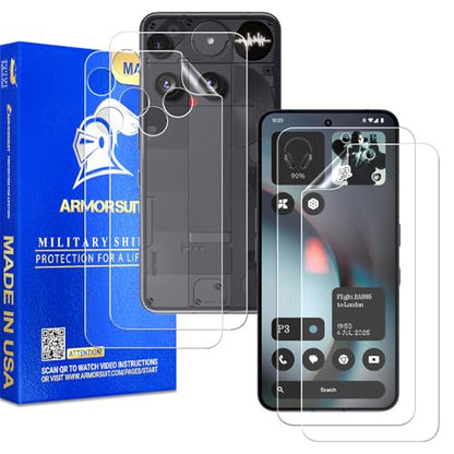 ArmorSuit 2+2 Pack Paper-Feel Texture Full Body Skin + Screen Protector for Nothing Phone 3 MilitaryShield Matte Film - Made in USA