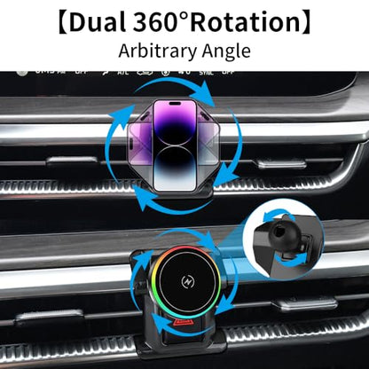 Car Magnetic Phone Mount for Kia K5 2021 2022 2023 2024 Auto Interior Accessories Best Cellphone Holder Fast 15W Wireless Charger Cell Phones Charging Screen Stand Cradles Accessory