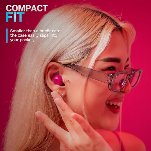 JLab Go Pop ANC True Wireless Earbuds with Dual Connect, Fuchsia - color: Fuchsia