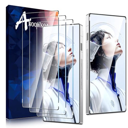 Anoowkoa 3 Pack Compatible with ZTE Nubia RedMagic 11 Pro/RedMagic 11 pro+/RedMagic 11 Plus Screen Protector Tempered glass film.Anti-Breakage.Anti-Scratch No Bubbles 9H Hardness.Easy to install - color: Nubia RedMagic 11 Pro/Plus