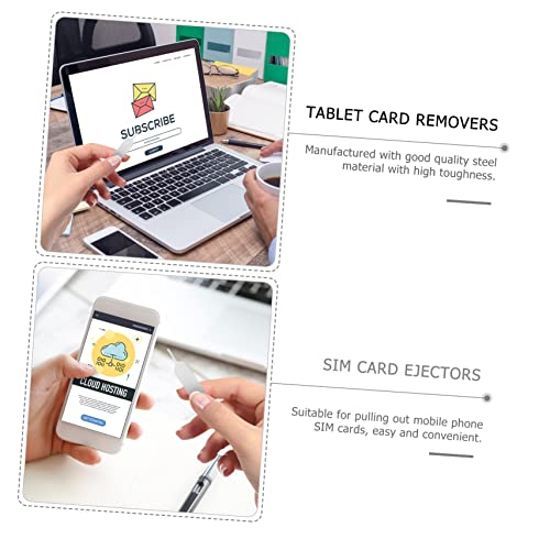 100 Pcs Steel Sim Card Eject Pins for Phones and Tablets