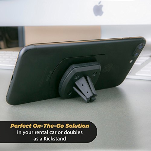 Scosche MAGVM2 MagicMount Magnetic Car Phone Holder - Strong Magnet Car Mount for iPhone and Android - Secure Magnetic Cell Phone Mount for Air Vent - Universal 360° Adjustable Mobile Cellphone Holder - style: Vent