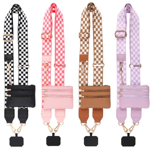 4 Pack Clip and Go Strap for Phone with Wallet,Fresh - style: Fresh