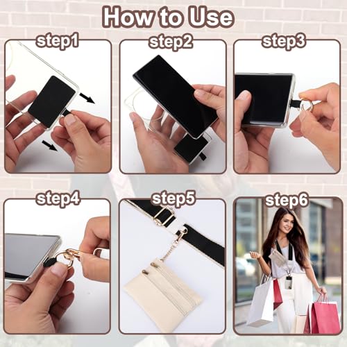 XANGNIER Clip and Go Strap for Phone with Wallet Crossbody,Multicolor 11 - color: Multicolor 11