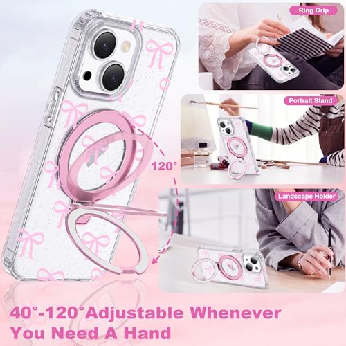 Butterfly Case for iPhone 14 Plus with Stand 6.7",C-Pink - color: C-Pink, size: Iphone 14 Plus