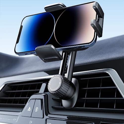 2026 Car Phone Holder [Never Blocking Vent] with Wide Clamp - color: Black