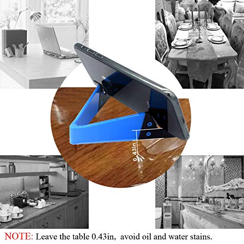 Kemoxan 10 Pack Foldable Small Phone Stand for Desk, Pocket Portable Kickstand, Colourful Cell Phone Travel Mount Compatible with Universal iPhone IPads Android - color: A-10 pack