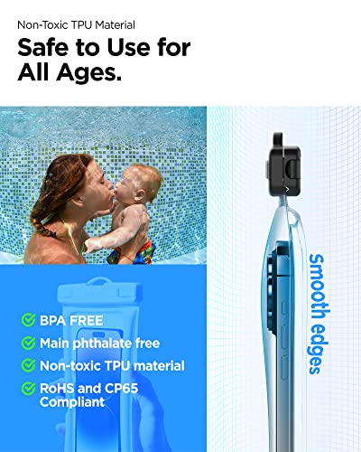 Spigen AquaShield Floating Waterproof Phone Pouch, IPX8 (1 Pack) | For all iPhone Series, Pixel Series, Galaxy S/Z Fold Ultra/Z Fold/Flip Series Universal Compatibility - Floatable Mint - color: Floatable Mint