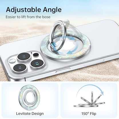 Syncwire Magnetic Phone Grip for MagSafe,Sparkle Ring Holder,Pearly Luster - color: Pearly Luster