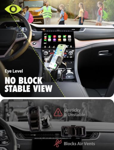 Bracketron TripGrip 2.0 Cup Holder Phone Mount, Metal Gooseneck