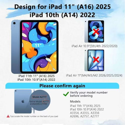 3 Pack Paper Screen Protector for iPad A16 11" 11th/10th + 2 Pencil Tip - size: iPad 11" (A16) 11th/10th 2025/2022
