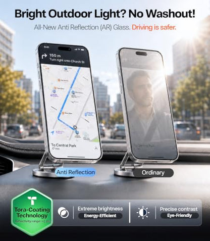 TORRAS SunView AR for iPhone 17 Pro Max Screen Protector, 6.9", 2-Pack | Anti-Reflective, Anti-Glare, Sunlight Use, Borderless Full Coverage, Military-Grade 9H Tempered Glass, For Bright-Light - size: iPhone 17 Pro Max（6.9 inch）