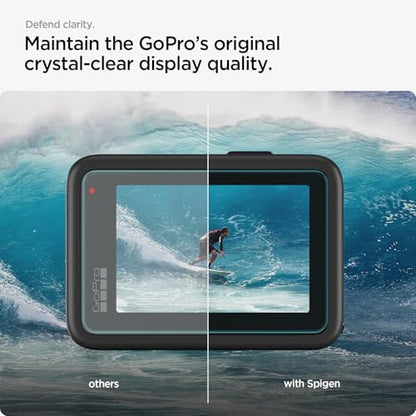 Spigen GlasTR SLIM Screen Protector Tempered Glass for Gopro Hero 13 Black | 9H+ Tempered Glass, Scratch Resistant, 100% Optical Clarity, 2.27" Precision Fit, Wing-Film Alignment, Multi-Pack