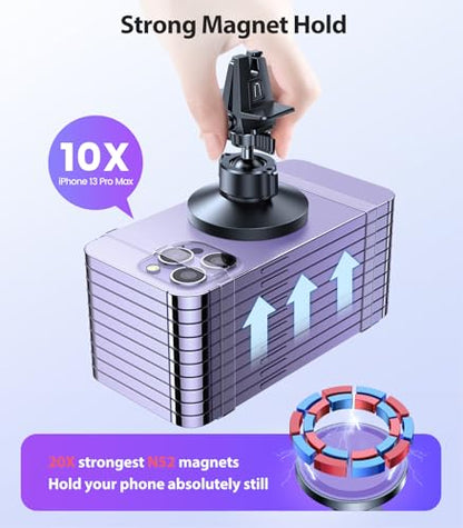 VICSEED for MagSafe Car Mount [Strongest Magnet Power] Car Phone Holder - color: Purple