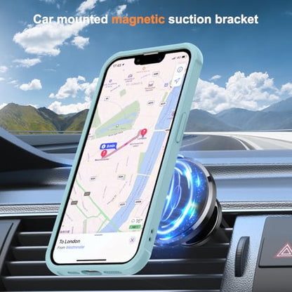 SKYLMW Compatible with iPhone 16e/17e Case with Stand,Blue | iPhone 16e Case iPhone 17e Case 6.1",Magnetic Ring Stand,Compatible with MagSafe,Military-Grade Protection,Great Grip Feeling - color: Blue, size: Iphone 16e & Iphone 17e