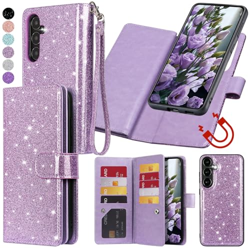 Varikke for Samsung Galaxy S25 Wallet Case Magnetic Detachable, Lightpurple - color: Light Purple, size: Galaxy S25 6.2"