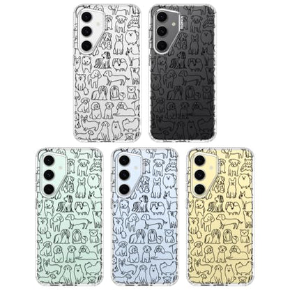 MOSNOVO Case for Samsung Galaxy S24 FE, [Buffertech 6.6ft Military-Grade Drop Protection] [Anti Peel Off Tech] Clear TPU Bumper Phone Case Cover Design - Doodle Dog - color: Clear - Doodle Dog, size: Samsung Galaxy S24 FE