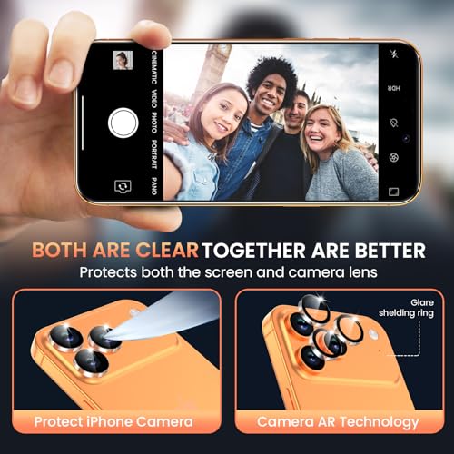 Fotbor Compatible for 3 Pack iPhone 17 Pro Max Screen Protector with 1 Set Camera Lens Protector, 2025 Upgrade 9H+ Premium Tempered Glass 17 Promax, Easy Installation Kits, 6.9 inch - size: iPhone 17 Pro Max-6.9 inch