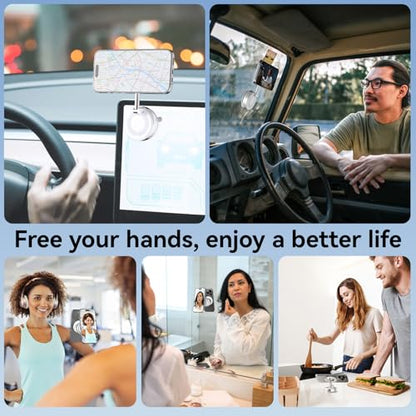 CloudValley Vacuum Magnetic Car Phone Mount for MagSafe - style: Magnetic Mount-White