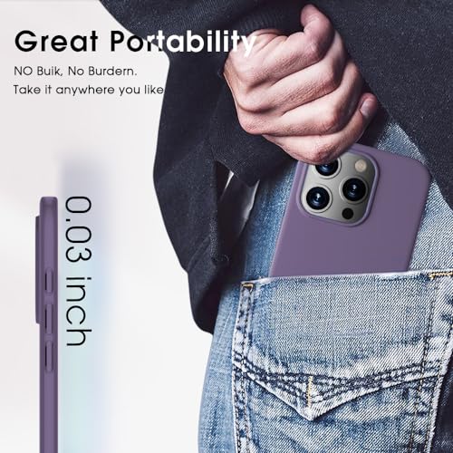 X-level Compatible with iPhone 15 Pro Case Slim Fit Ultra-Thin [Guardian Series] Soft TPU Matte Finish Coating Phone Cases Lightweight Anti-Scratch Back Cover Grip -Black - color: Purple, size: iPhone 15 Pro