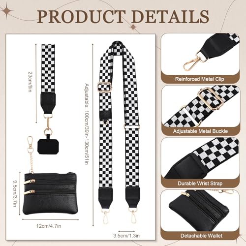 4 Pack Clip and Go Strap for Phone with Wallet,Fresh - style: Fresh