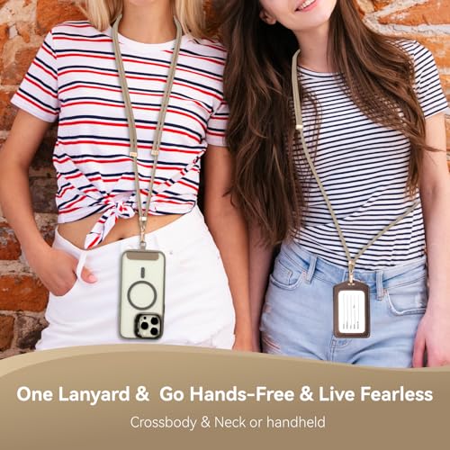 VVAAGG Cell Phone Lanyard for iPhone Crossbody Phone Strap - color: Khaki