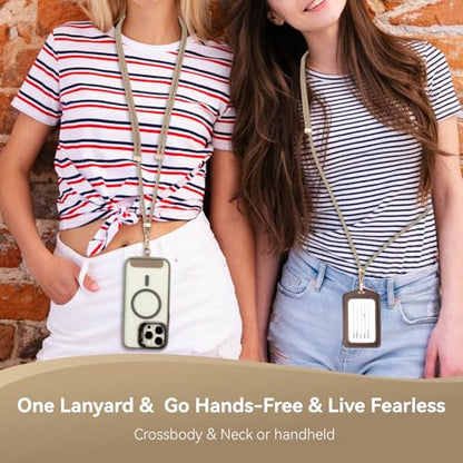 VVAAGG Cell Phone Lanyard for iPhone Crossbody Phone Strap - color: Khaki