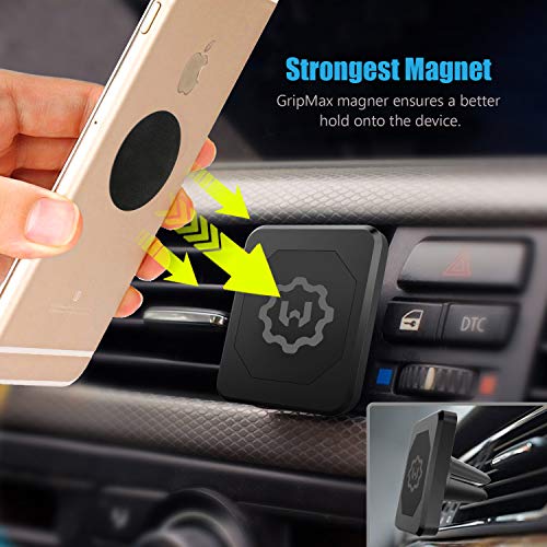 Universal Air Vent Magnetic Phone Car Mount Holder for Cell Phones with Fast Swift-Snap Technology, Magnetic Cell Phone Mount [New Stronger Square Design]