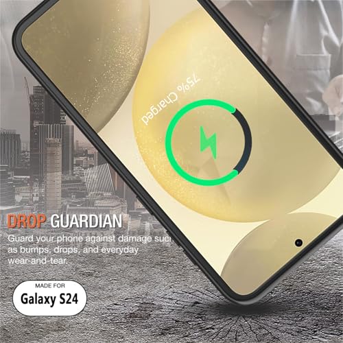 Battery Case for Galaxy S24, 10000mAh Portable Protective Wireless Charging Case Compatible with Galaxy S24 5G (6.2 inch) Rechargeable Extended Battery Pack Charger Cover with Carplay (Black) - size: Galaxy S24 -10000mAh