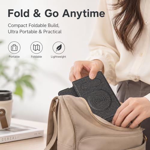 Tongyangat 3 in 1 Foldable Wireless Charging Station, Gray - color: Gray