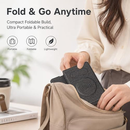 Tongyangat 3 in 1 Foldable Wireless Charging Station, Gray - color: Gray