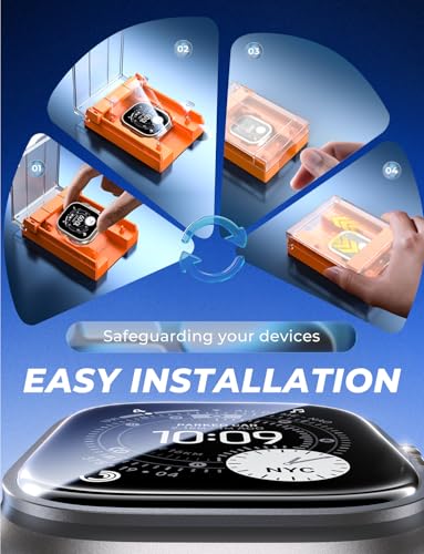 MAGIC JOHN 2 Pack for Apple Watch 49MM Ultra3/Ultra2/Ultra Screen Protector - size: 49MM