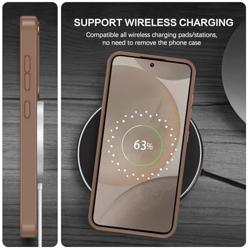 BENTOBEN Magnetic for Samsung Galaxy S24 Plus Case [Compatible with Magsafe] Translucent Matte Slim Thin Shockproof Anti-Yellow Women Men Protective Phone Cases Cover for Samsung S24 Plus 6.7", Bronze - color: Bronze