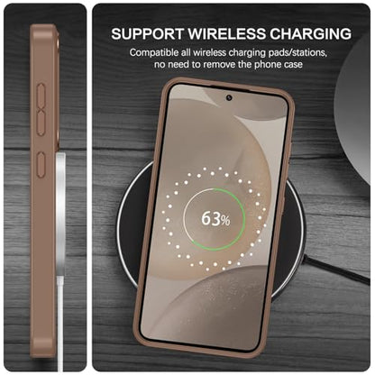 BENTOBEN Magnetic for Samsung Galaxy S24 Plus Case [Compatible with Magsafe] Translucent Matte Slim Thin Shockproof Anti-Yellow Women Men Protective Phone Cases Cover for Samsung S24 Plus 6.7", Bronze - color: Bronze