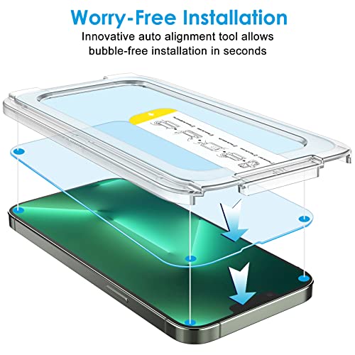 JETech One Touch Screen Protector for iPhone 13 Pro Max, 2-Pack - size: iPhone 13 Pro Max
