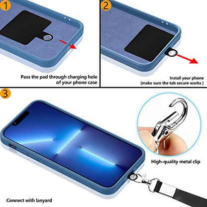 Compatible with iPhone SE 2022/2020/8/7 Case 4.7 inch,Soft Touch | Silicone Full-Body Protective Case,Neck Lanyard Strap,Non-Yellowing Dropproof Protective Phone Cover Slim Thin,Blue(1-5) - color: Blue