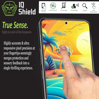 IQShield 2 Pack Screen Protector for Samsung Galaxy S22 Plus / S22+ 5G Case Friendly, Easy Installation, Fingerprint Unlock, Anti-Bubble Clear TPU Film - size: 6.6-INCH