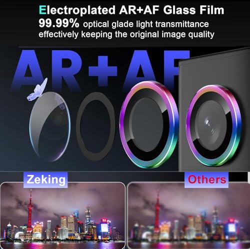 Zeking 2 Set for Samsung Galaxy S25 Ultra 5G Camera Lens Protector - color: Colorful