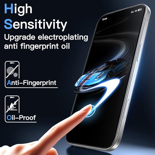 JETech 3D 9H+ Anti-Reflective Screen Protector for iPhone 17 Pro Max - size: iPhone 17 Pro Max